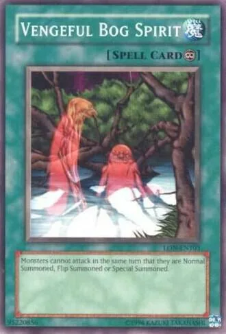 Vengeful Bog Spirit LON-EN103 Yu-Gi-Oh card from Labyrinth of Nightmare (Worldwide English)