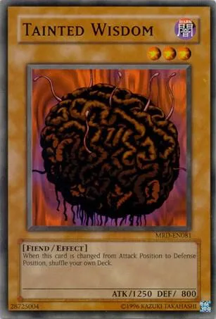 Tainted Wisdom MRD-EN081 MRD-EN Unlimited Common Yu-Gi-Oh card from Metal Raiders (Worldwide English)