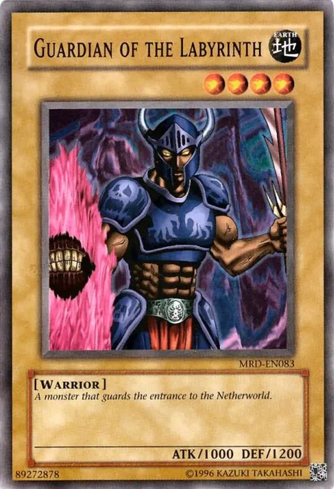 Guardian of the Labyrinth MRD-EN083 Yu-Gi-Oh card from Metal Raiders (Worldwide English)