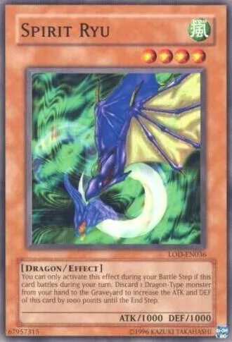 Spirit Ryu LOD-EN036 Yu-Gi-Oh card from Legacy of Darkness (Worldwide English)