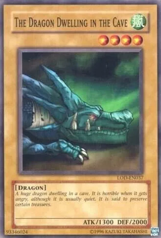 The Dragon Dwelling in the Cave LOD-EN037 Yu-Gi-Oh card from Legacy of Darkness (Worldwide English)