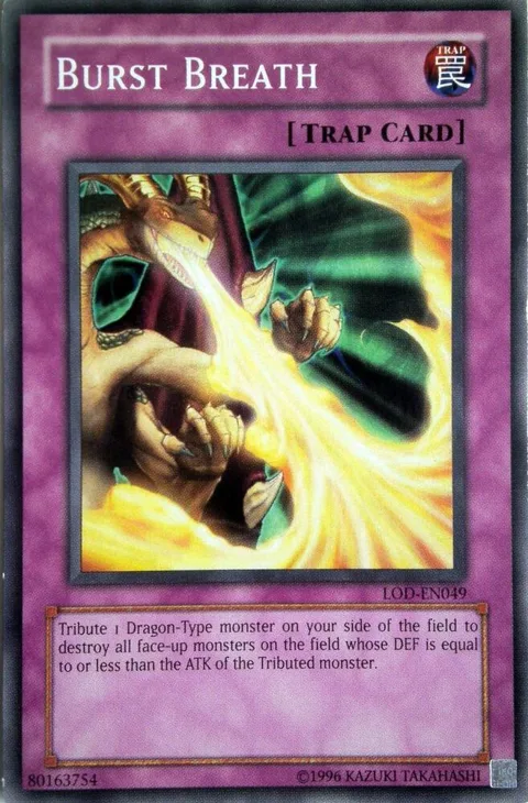 Burst Breath LOD-EN049 Yu-Gi-Oh card from Legacy of Darkness (Worldwide English)