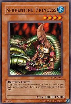 Serpentine Princess LOD-EN057 Yu-Gi-Oh card from Legacy of Darkness (Worldwide English)