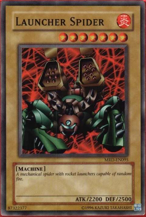Launcher Spider MRD-EN095 Yu-Gi-Oh card from Metal Raiders (Worldwide English)