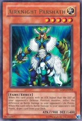 Airknight Parshath LOD-EN062 Yu-Gi-Oh card from Legacy of Darkness (Worldwide English)