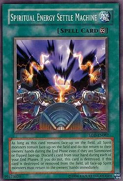 Spiritual Energy Settle Machine LOD-EN082 Yu-Gi-Oh card from Legacy of Darkness (Worldwide English)