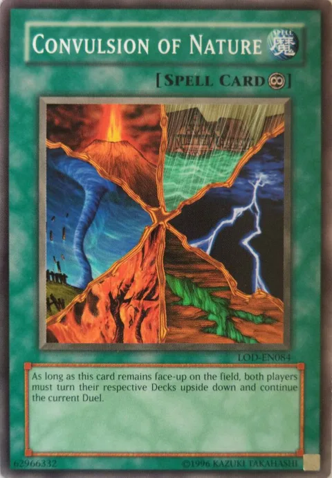 Convulsion of Nature LOD-EN084 Yu-Gi-Oh card from Legacy of Darkness (Worldwide English)
