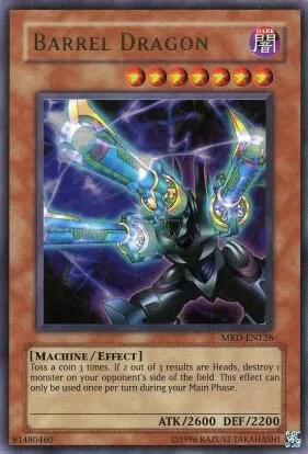 Barrel Dragon MRD-EN126 MRD-EN Unlimited Ultra Rare Yu-Gi-Oh card from Metal Raiders (Worldwide English)