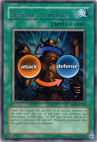 Shield & Sword MRD-EN131 MRD-EN Unlimited Rare Yu-Gi-Oh card from Metal Raiders (Worldwide English)