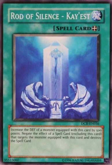 Rod of Silence - Kay'est DCR-EN036 Yu-Gi-Oh card from Dark Crisis (Worldwide English)