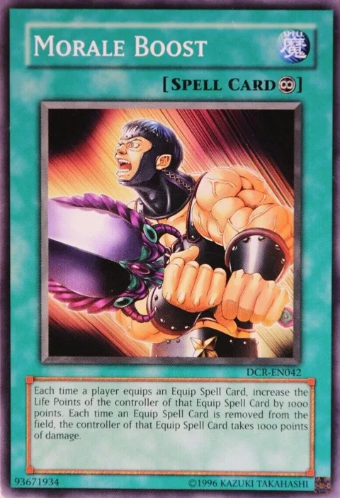 Morale Boost DCR-EN042 Yu-Gi-Oh card from Dark Crisis (Worldwide English)