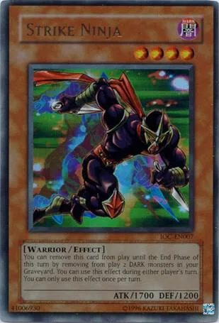 Strike Ninja IOC-EN007 IOC-EN Unlimited Ultra Rare Yu-Gi-Oh card from Invasion of Chaos (Worldwide English)