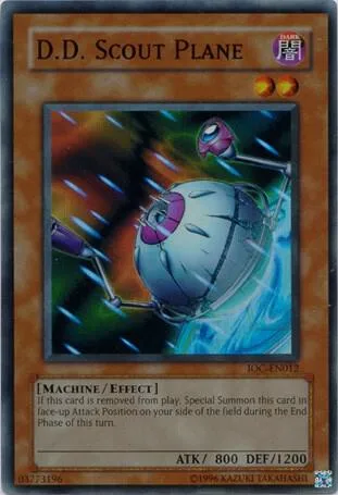 D.D. Scout Plane IOC-EN012 IOC-EN Unlimited Super Rare Yu-Gi-Oh card from Invasion of Chaos (Worldwide English)