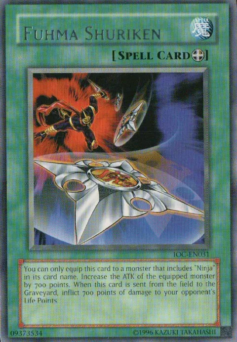 Fuhma Shuriken IOC-EN031 Yu-Gi-Oh card from Invasion of Chaos (Worldwide English)