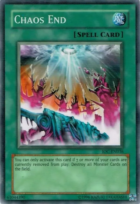 Chaos End IOC-EN036 Yu-Gi-Oh card from Invasion of Chaos (Worldwide English)