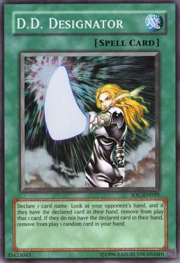 D.D. Designator IOC-EN039 Yu-Gi-Oh card from Invasion of Chaos (Worldwide English)