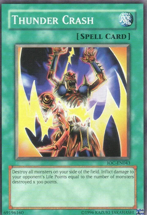 Thunder Crash IOC-EN043 Yu-Gi-Oh card from Invasion of Chaos (Worldwide English)