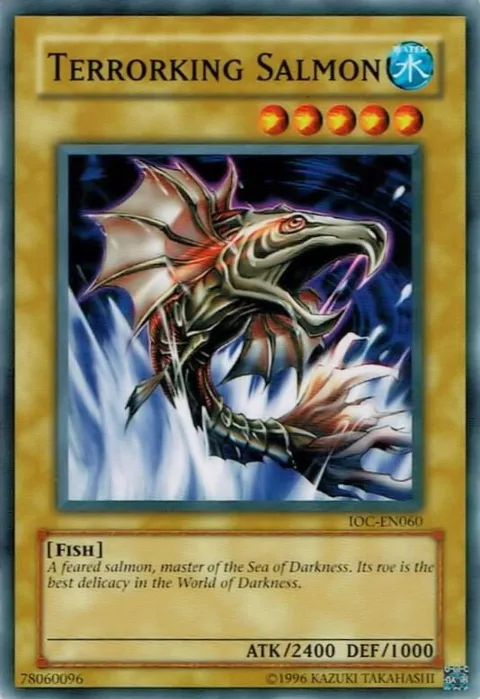 Terrorking Salmon IOC-EN060 Yu-Gi-Oh card from Invasion of Chaos (Worldwide English)