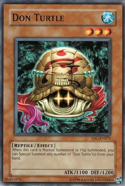 Don Turtle IOC-EN071 Yu-Gi-Oh card from Invasion of Chaos (Worldwide English)