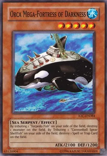 Orca Mega-Fortress of Darkness IOC-EN084 IOC-EN Unlimited Super Rare Yu-Gi-Oh card from Invasion of Chaos (Worldwide English)