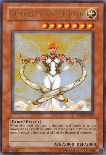 Guardian Angel Joan IOC-EN087 IOC-EN Unlimited Ultra Rare Yu-Gi-Oh card from Invasion of Chaos (Worldwide English)