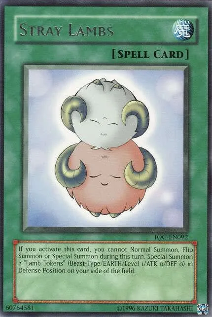 Stray Lambs IOC-EN092 Yu-Gi-Oh card from Invasion of Chaos (Worldwide English)