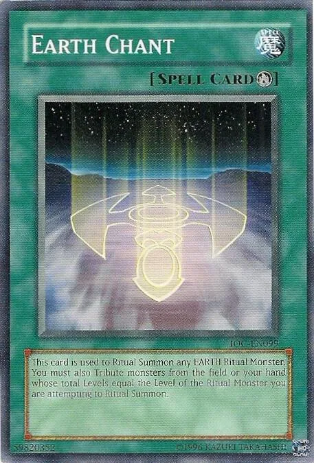 Earth Chant IOC-EN099 Yu-Gi-Oh card from Invasion of Chaos (Worldwide English)