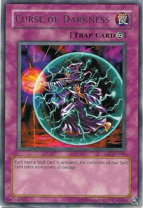 Curse of Darkness IOC-EN106 Yu-Gi-Oh card from Invasion of Chaos (Worldwide English)