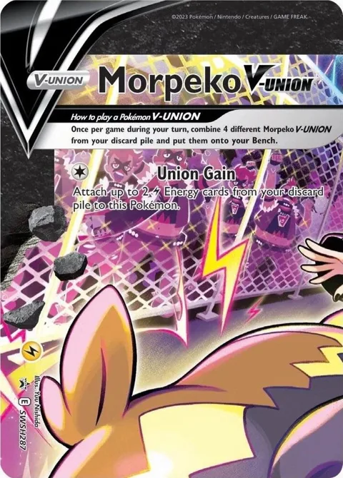 Morpeko V-Union #SWSH287 Holofoil Pokémon card from Sword & Shield Promo Cards
