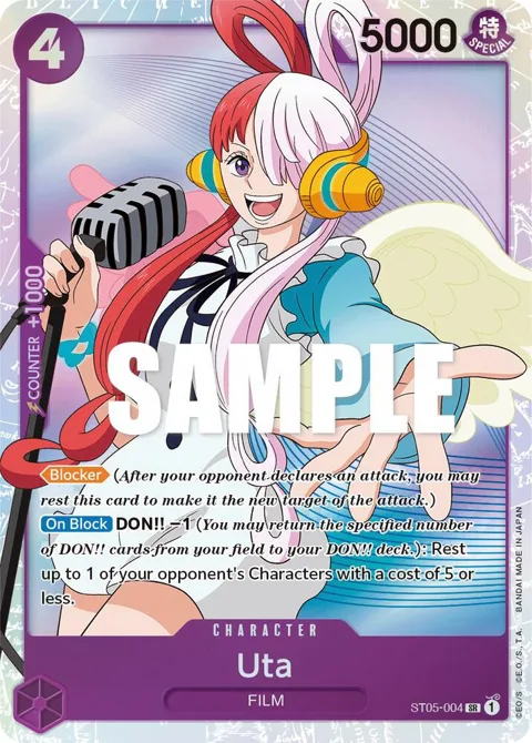 Uta ST05-004 One Piece card from Starter Deck 5: Film Edition