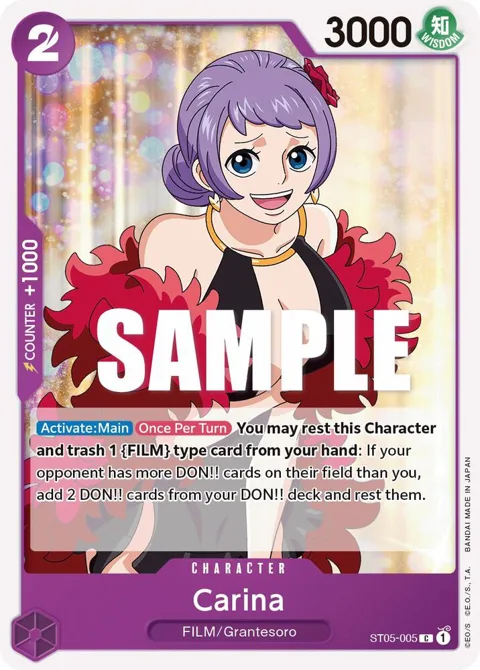 Carina ST05-005 One Piece card from Starter Deck 5: Film Edition