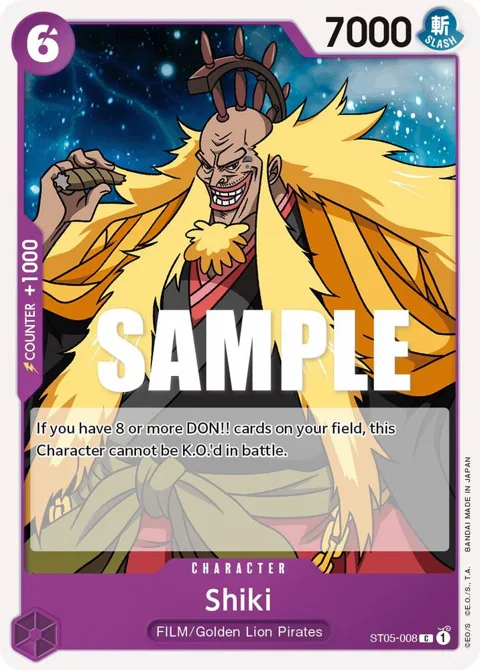 Shiki ST05-008 One Piece card from Starter Deck 5: Film Edition