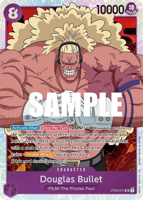 Douglas Bullet ST05-011 One Piece card from Starter Deck 5: Film Edition
