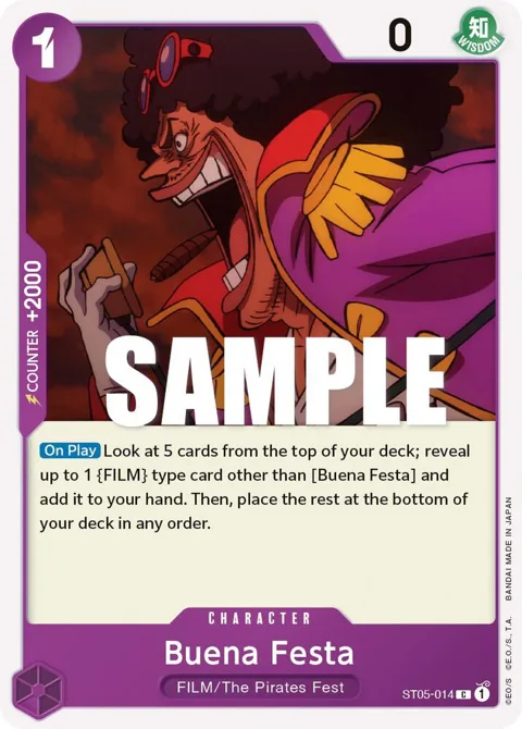 Buena Festa ST05-014 One Piece card from Starter Deck 5: Film Edition