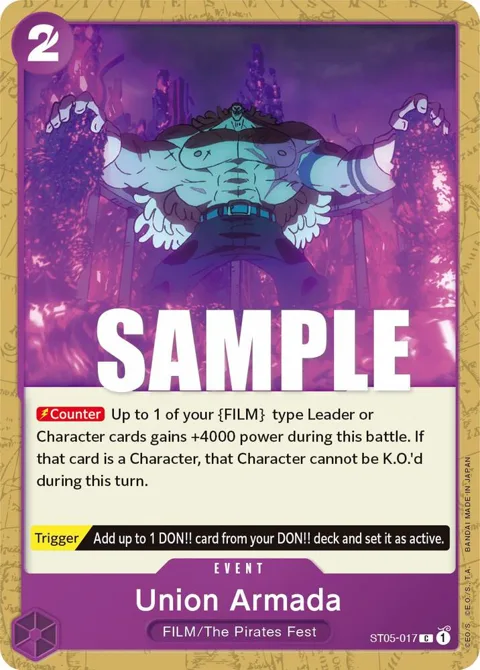 Union Armada ST05-017 One Piece card from Starter Deck 5: Film Edition