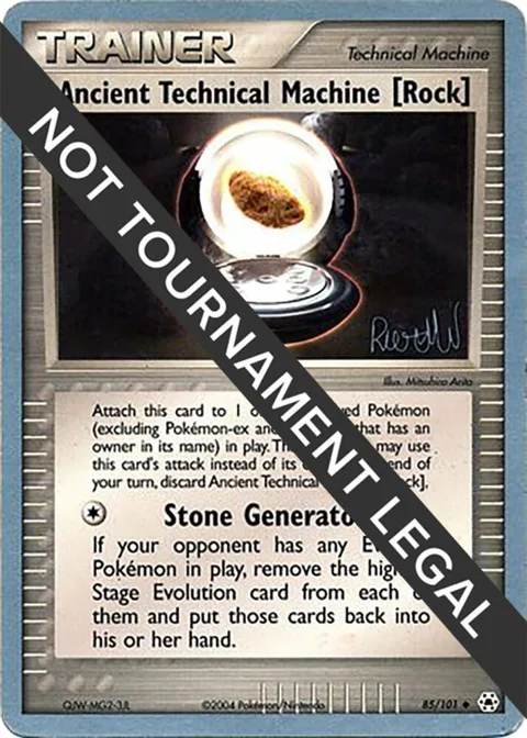 Ancient Technical Machine [Rock] - 2004 Reed Weichler #85/101 Pokémon card from World Championship Decks