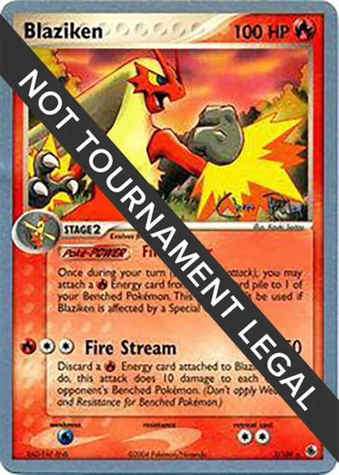 Blaziken - 2004 Chris Fulop #3/109 Pokémon card from World Championship Decks