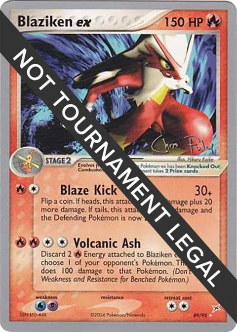 Blaziken ex - 2004 Chris Fulop #89/95 Pokémon card from World Championship Decks