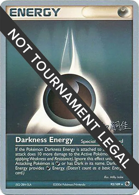Darkness Energy - 2004 Tsuguyoshi Yamato #93/109 Pokémon card from World Championship Decks