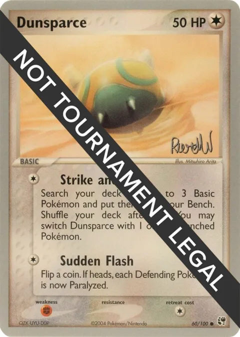 Dunsparce - 2004 Reed Weichler #60/100 Pokémon card from World Championship Decks