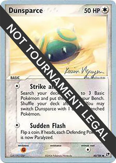 Dunsparce - 2004 Kevin Nguyen #60/100 Pokémon card from World Championship Decks