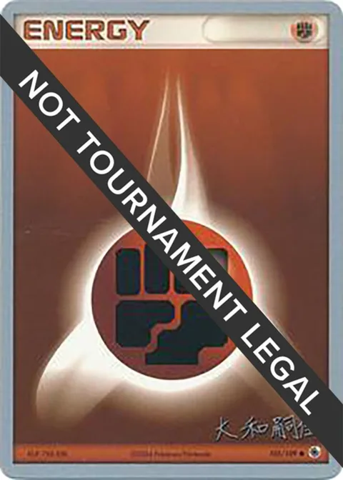 Fighting Energy - 2004 Tsuguyoshi Yamato #105/109 Pokémon card from World Championship Decks