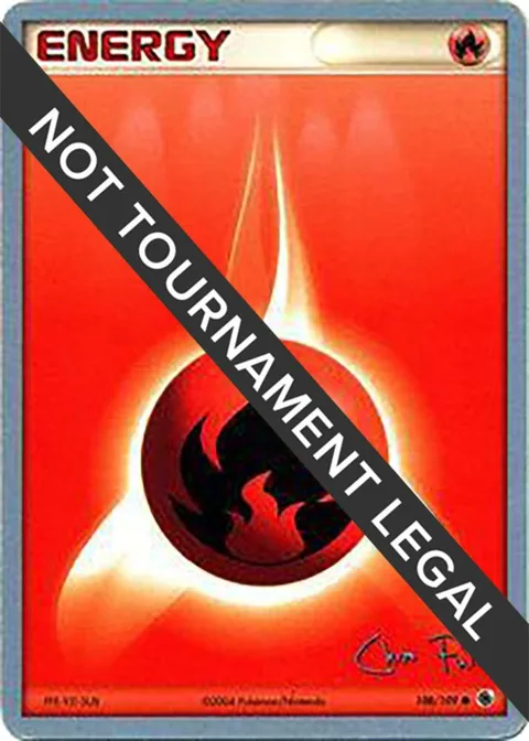 Fire Energy - 2004 Chris Fulop #108/109 Pokémon card from World Championship Decks
