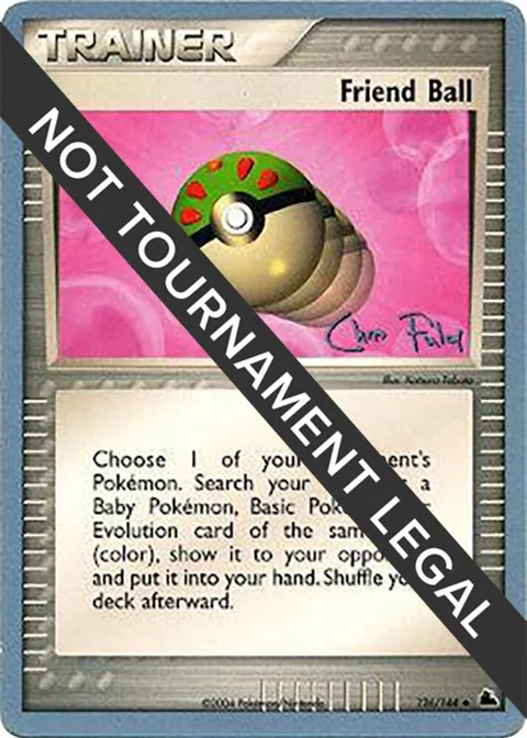 Friend Ball - 2004 Chris Fulop #126/144 Pokémon card from World Championship Decks