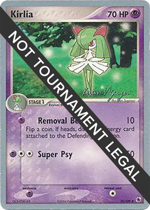 Kirlia - 2004 Kevin Nguyen #34/109 Pokémon card from World Championship Decks