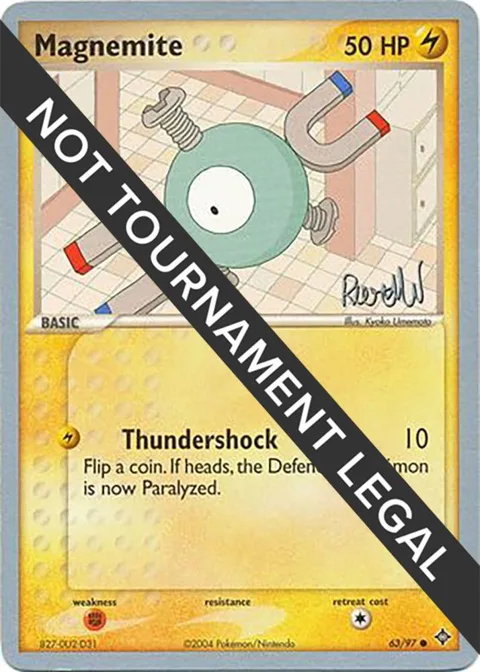 Magnemite - 2004 Reed Weichler #63/97 Pokémon card from World Championship Decks