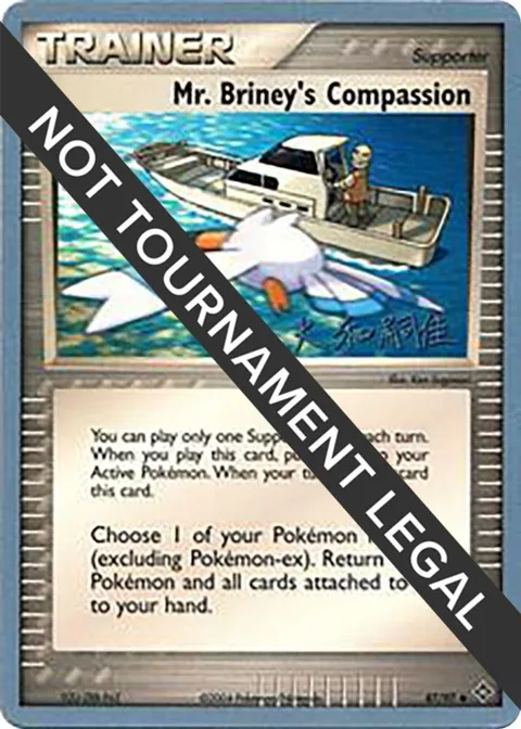 Mr. Briney's Compassion - 2004 Tsuguyoshi Yamato #87/097 Pokémon card from World Championship Decks