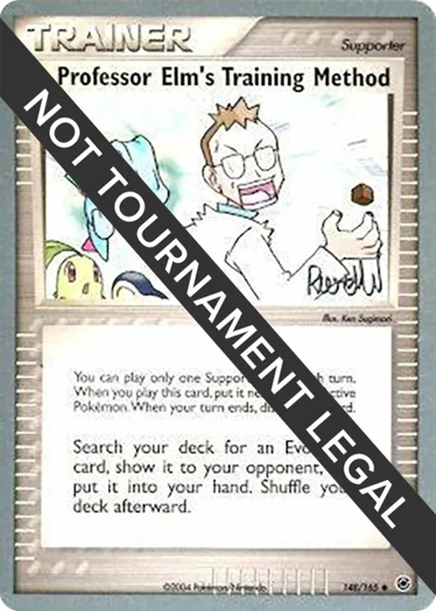 Professor Elm's Training Method - 2004 Reed Weichler #148/165 Pokémon card from World Championship Decks
