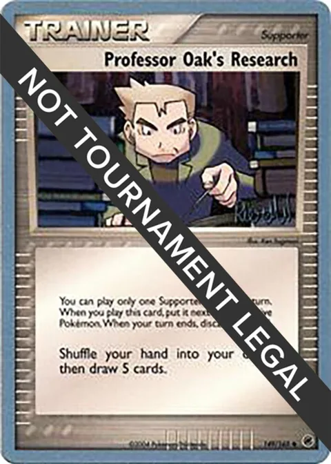 Professor Oak's Research - 2004 Reed Weichler #149/165 Pokémon card from World Championship Decks