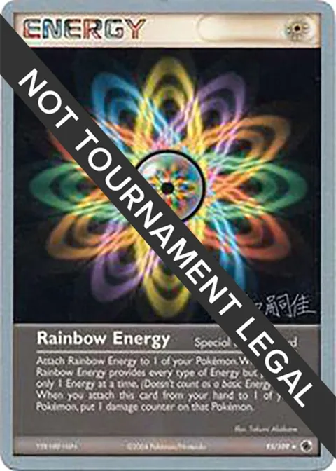 Rainbow Energy - 2004 Tsuguyoshi Yamato #95/109 Pokémon card from World Championship Decks